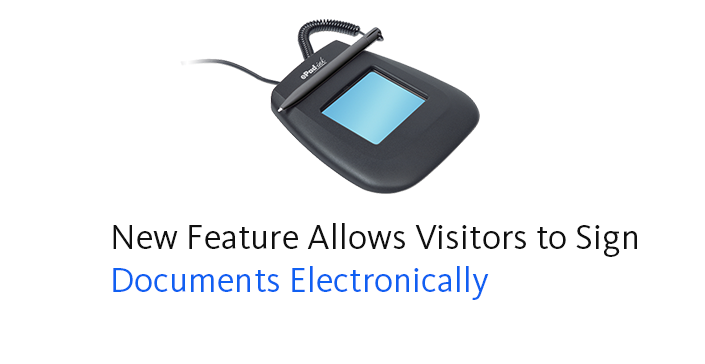 New Feature Allows Visitors to Sign Documents Electronically